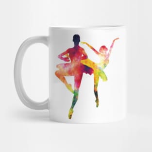 Dancing Couple Silhouettes Mug